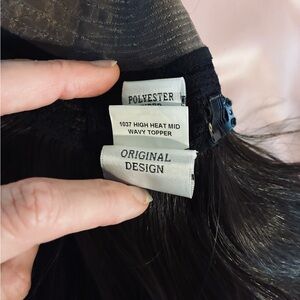 Black Wavy Hair Topper